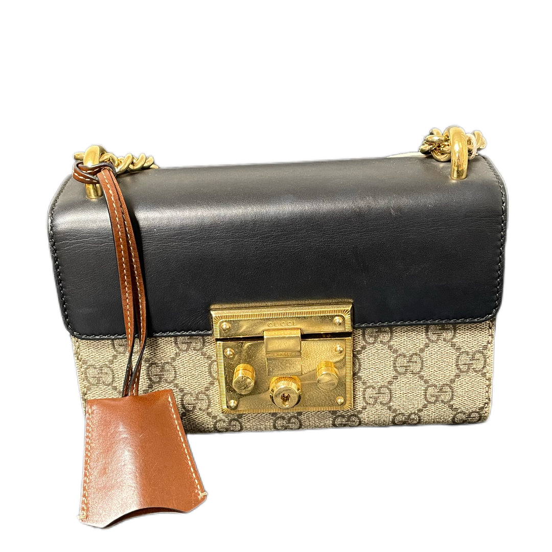 Gucci GG Supreme Padlock Small Crossbody Bag