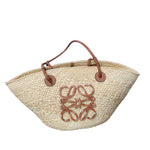 Load image into Gallery viewer, Loewe Raffia Anagram Medium Bucket Bag 2022

