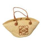 Load image into Gallery viewer, Loewe Raffia Anagram Medium Bucket Bag 2022

